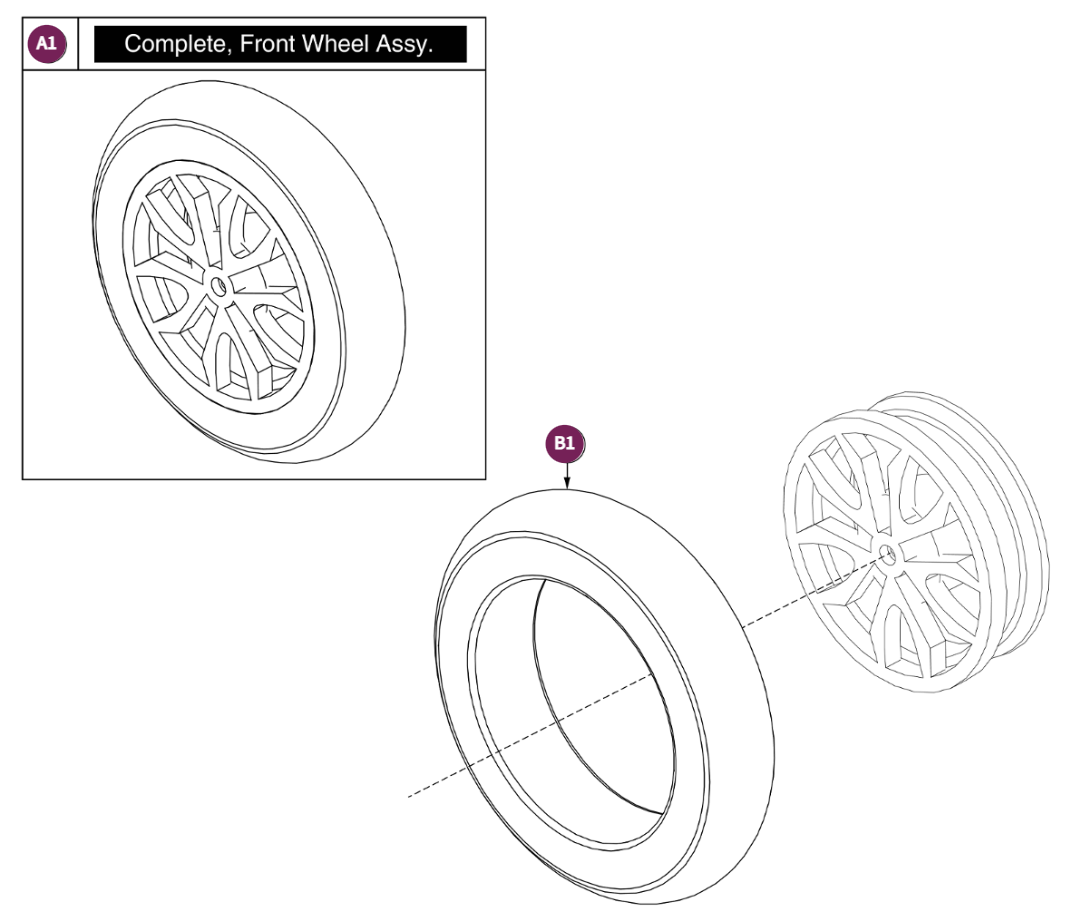Front Wheel, BAJA Raptor 2