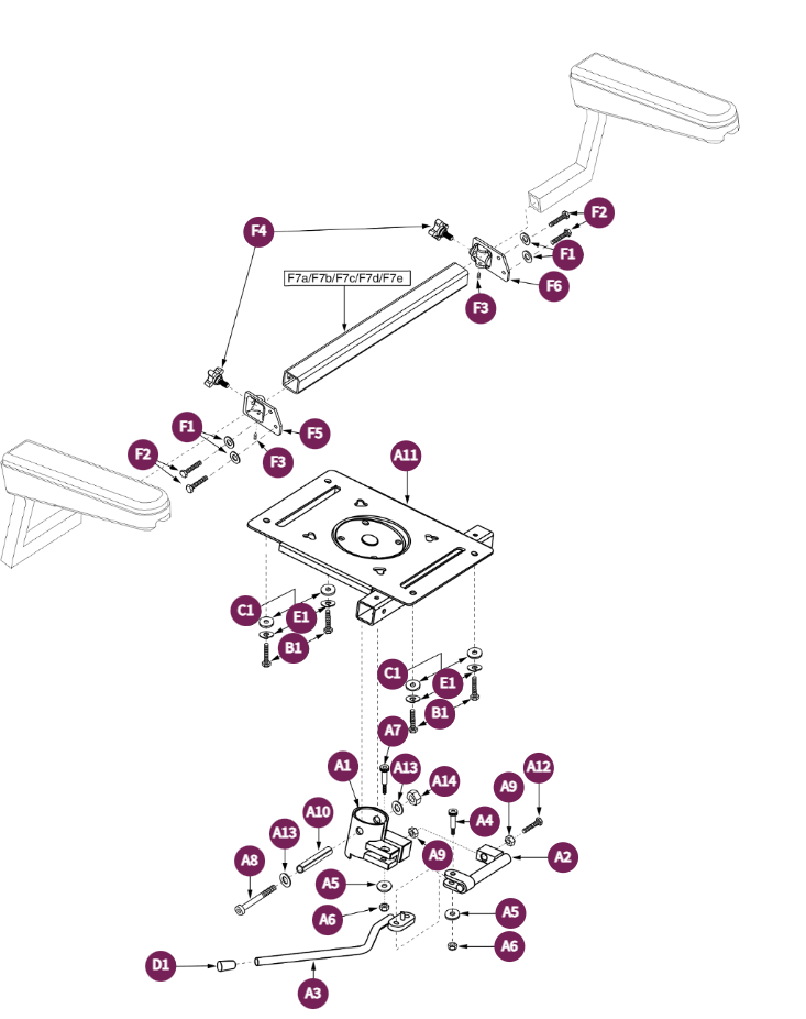 Frn Lock 16-24-DLX Cont,SolidStPan,No Frt Rigging