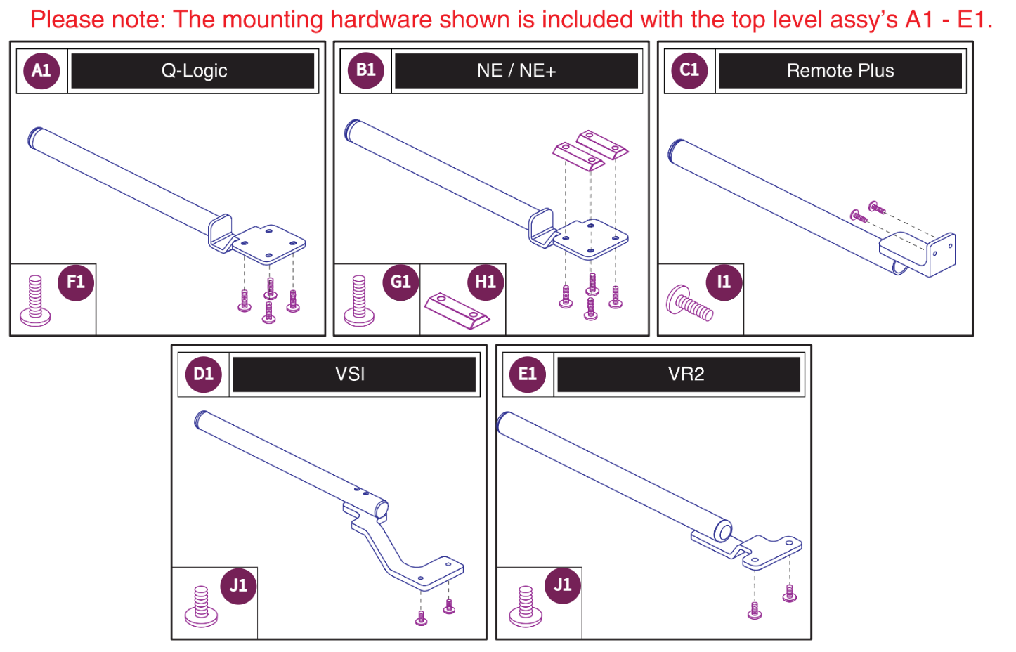 Fixed Joystick Mounts, Quantum Joysticks