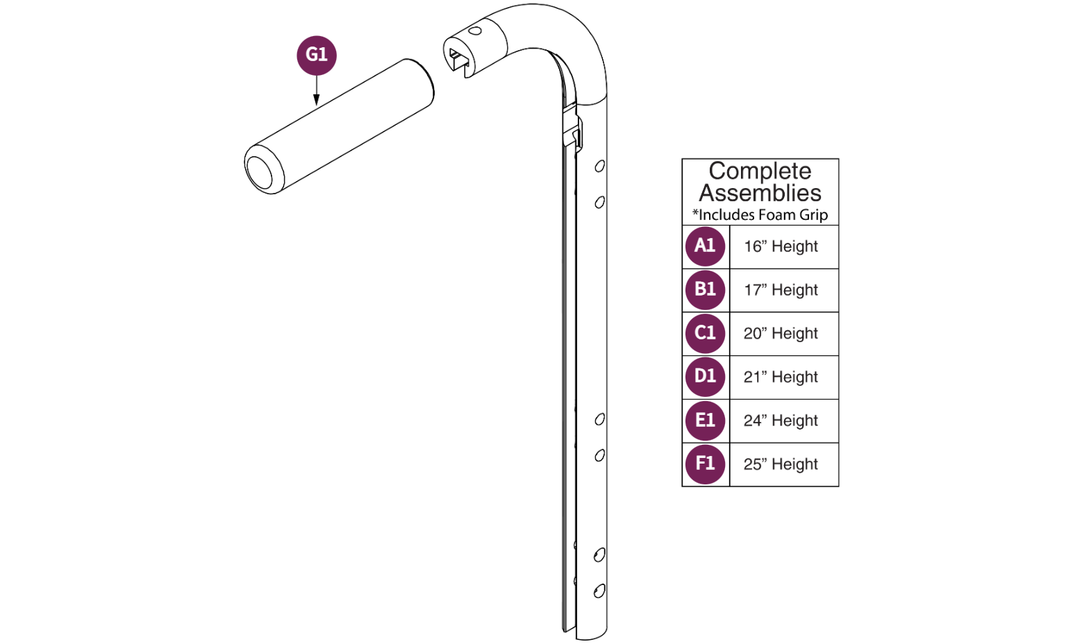 Back Canes, TRU Balance® 3