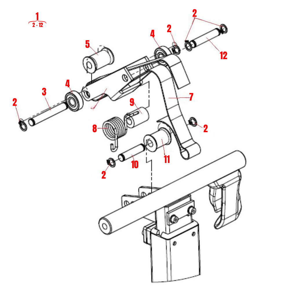 Corpus Legrest Roller Assembly