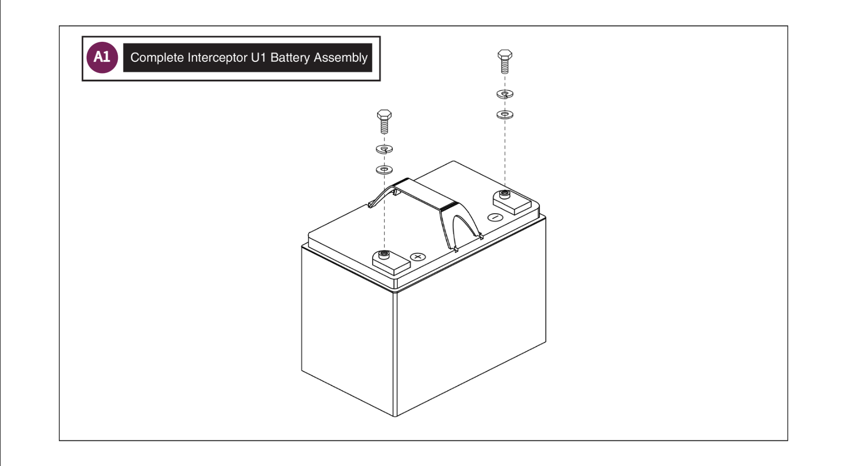 Interceptor Battery, 33AH, GEL