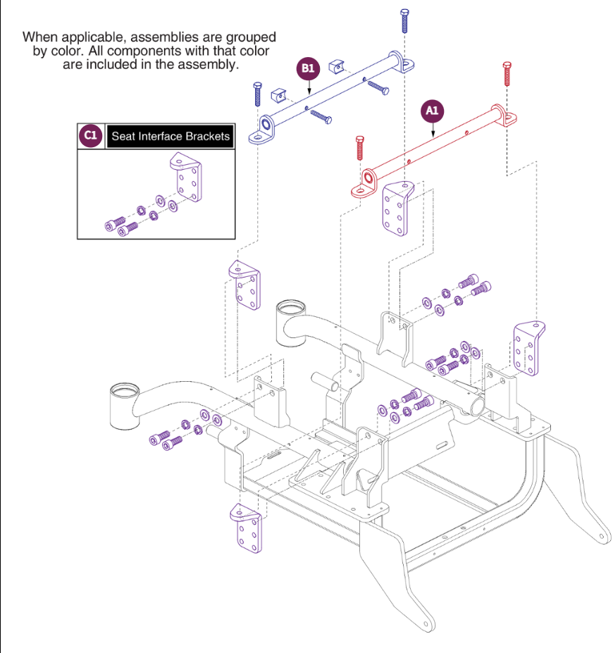 Seat Tower Assy, Elite 14