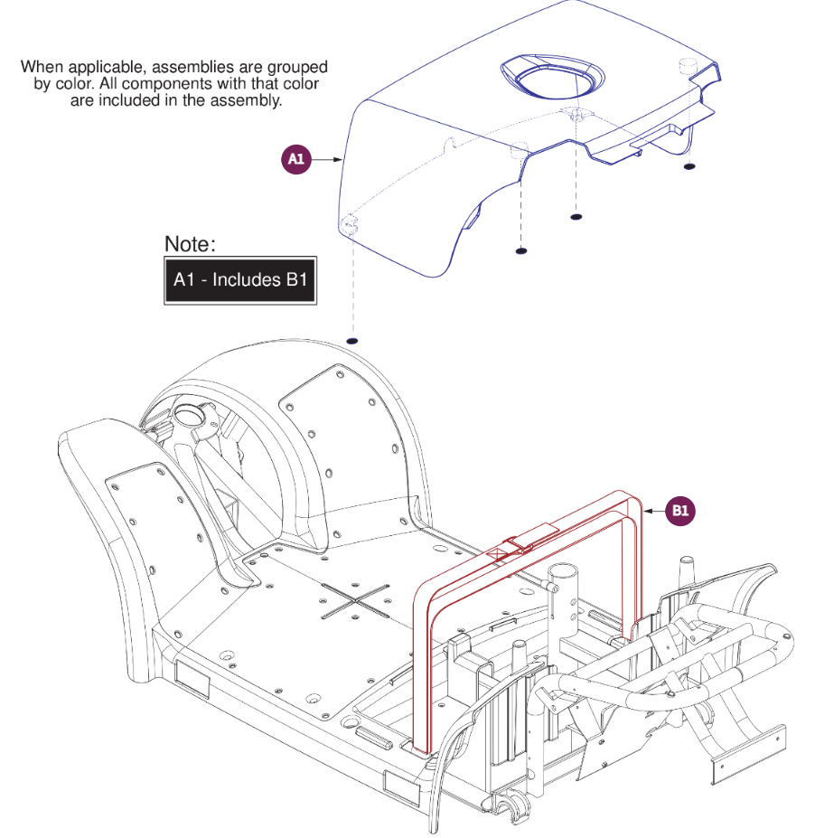 Battery Box Assy, Pursuit2  Models with Phase 3