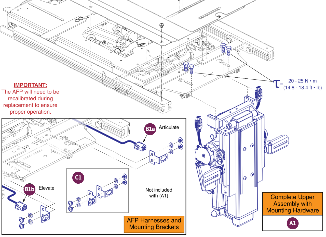 AFP Complete Upper Assembly, TB4