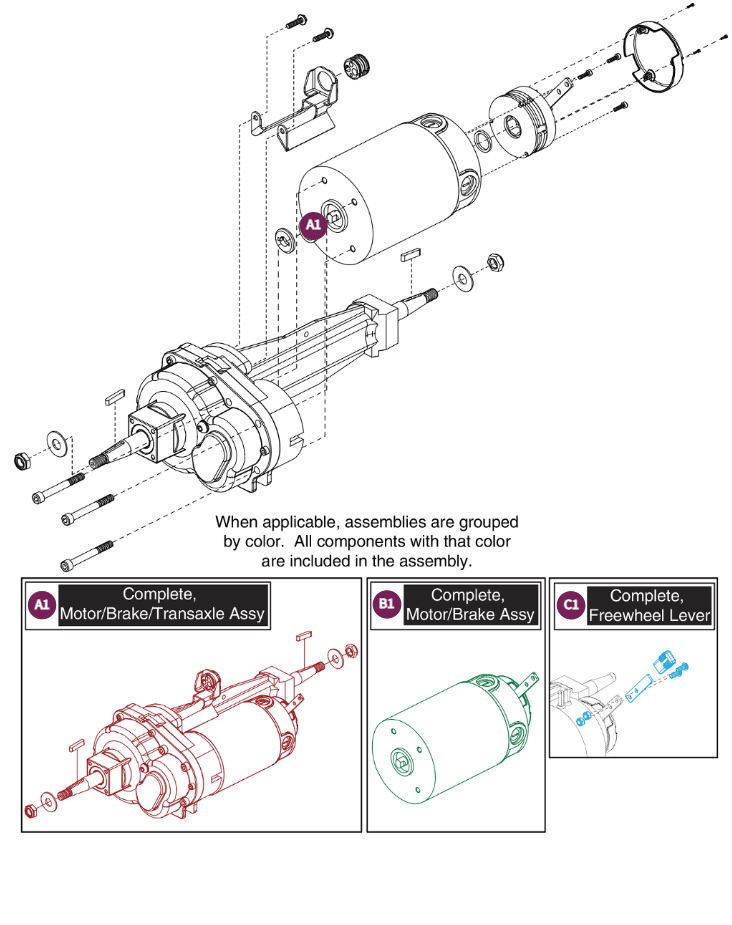 Motor Assy - T5-8 (15KPH),Pursuit Sport-MV714