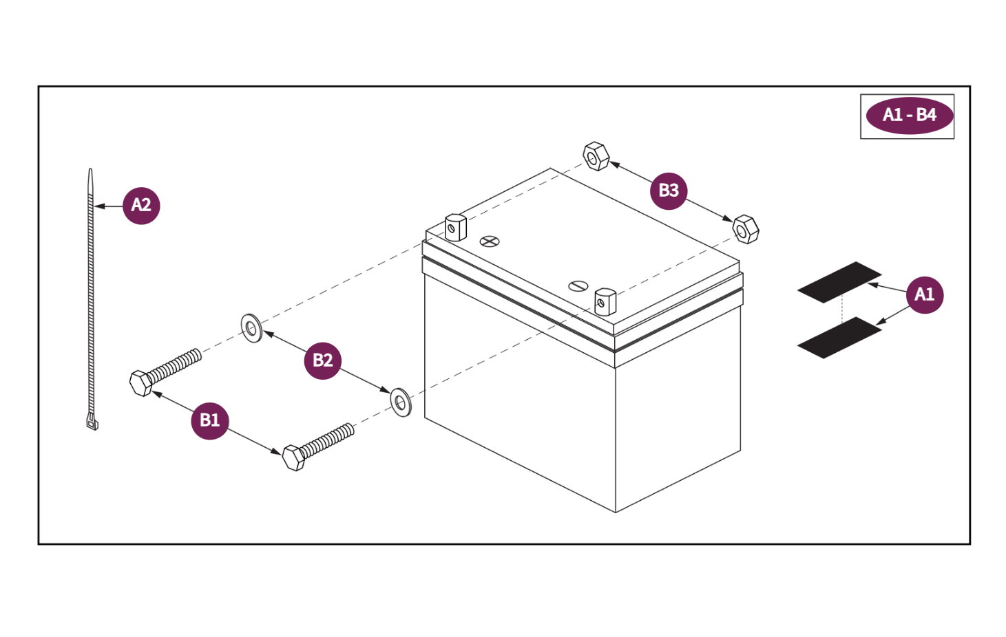 Universal, NF-22, GEL, Battery Assy