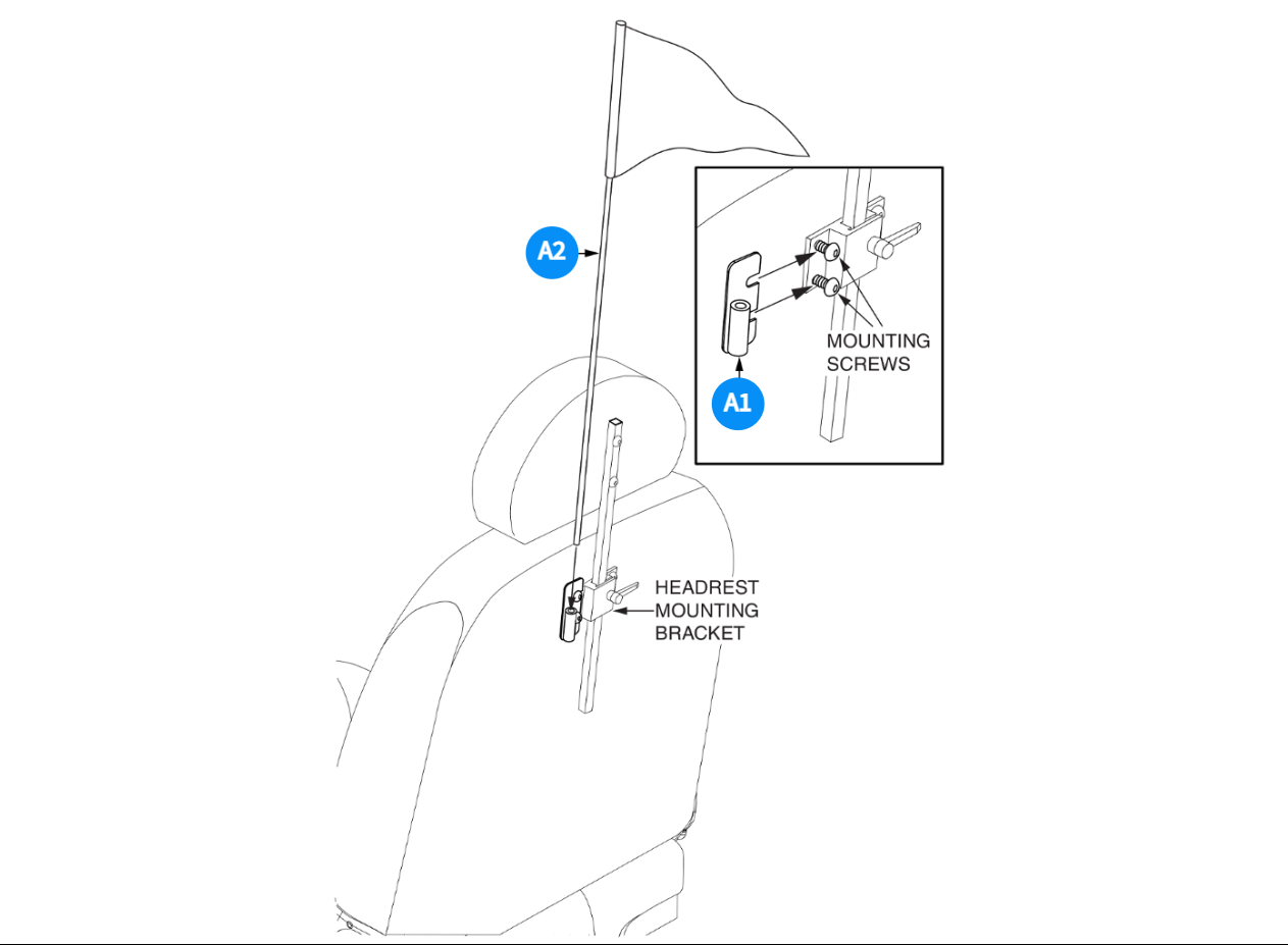 Flag Assembly-Comfort Seat