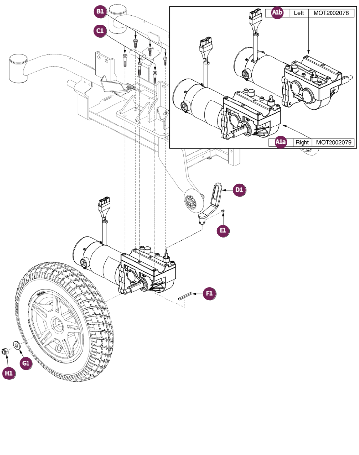 LINX Drive Motor Assy