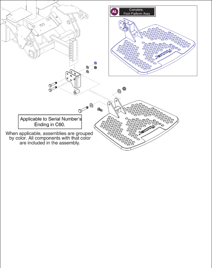 Foot Platform Assy, Low Cost, Group 2