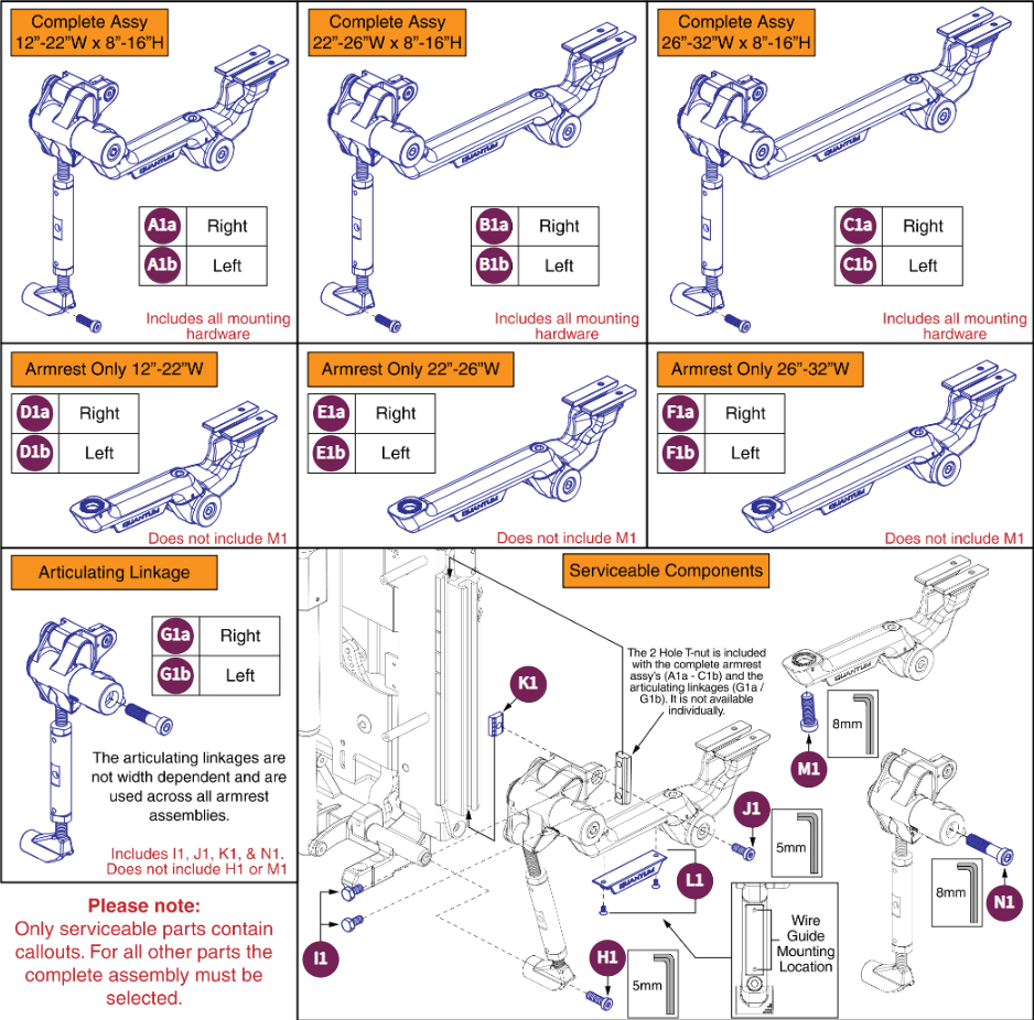 Version 3 Flip-back Armrests, TRU Balance® 3/4