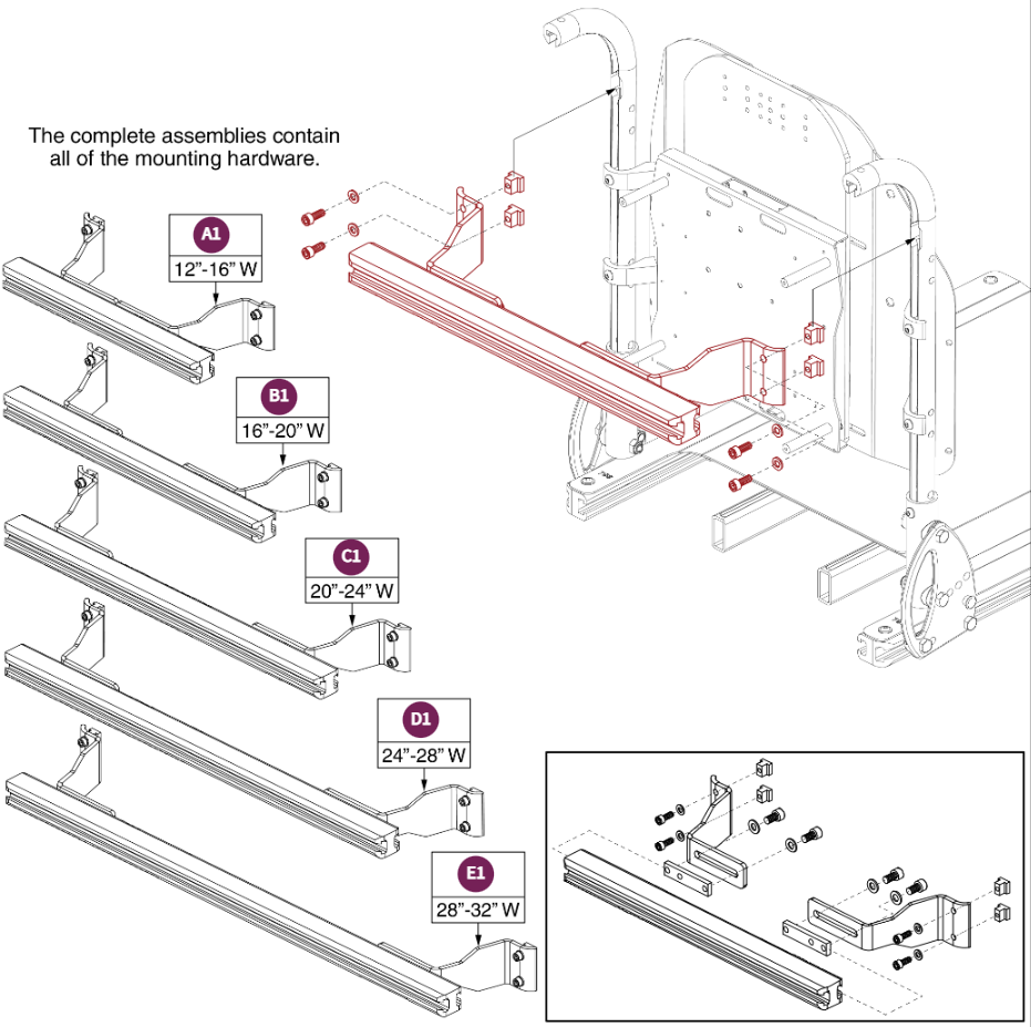 Accessory Bars, Back Canes