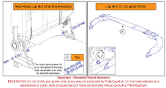 Occupied Transit Lap Belt and Mount, Comfort Seats
