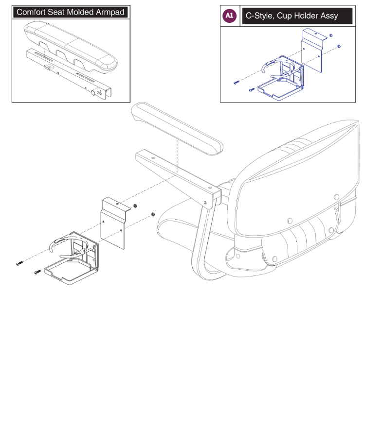 C-Style (For 2 Inch Wide Molded Armpads)