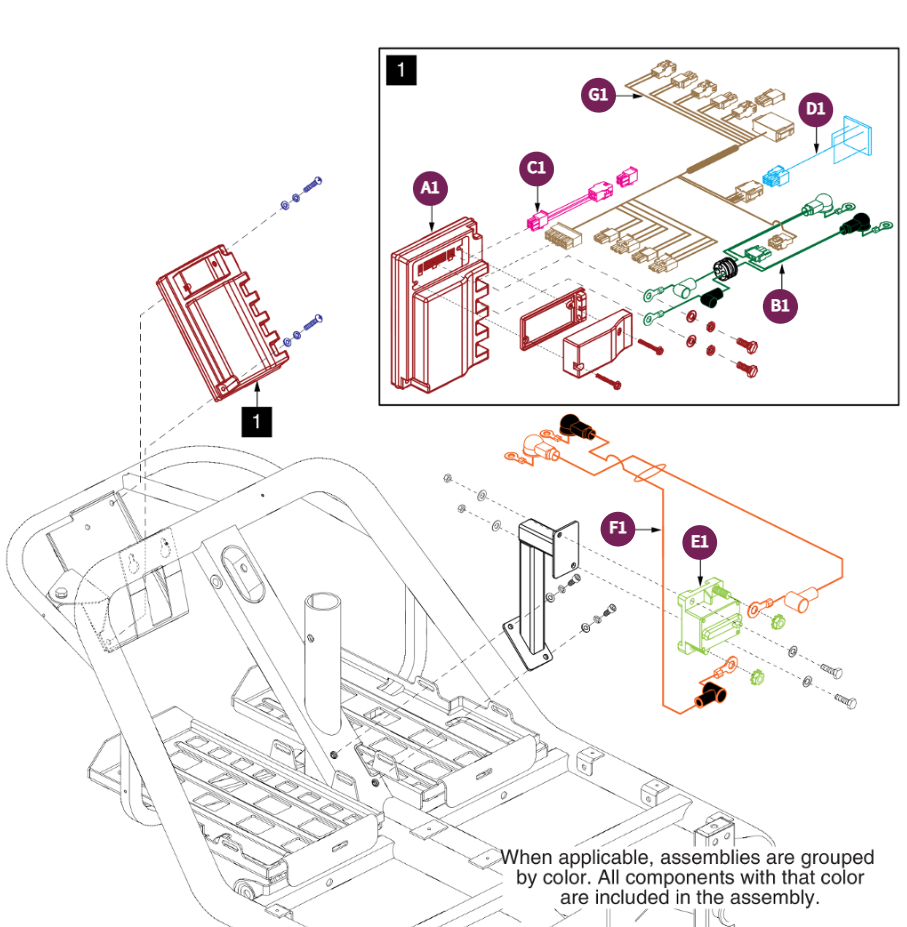 Rear Controller Assy,200 Amp, MKII Controller
