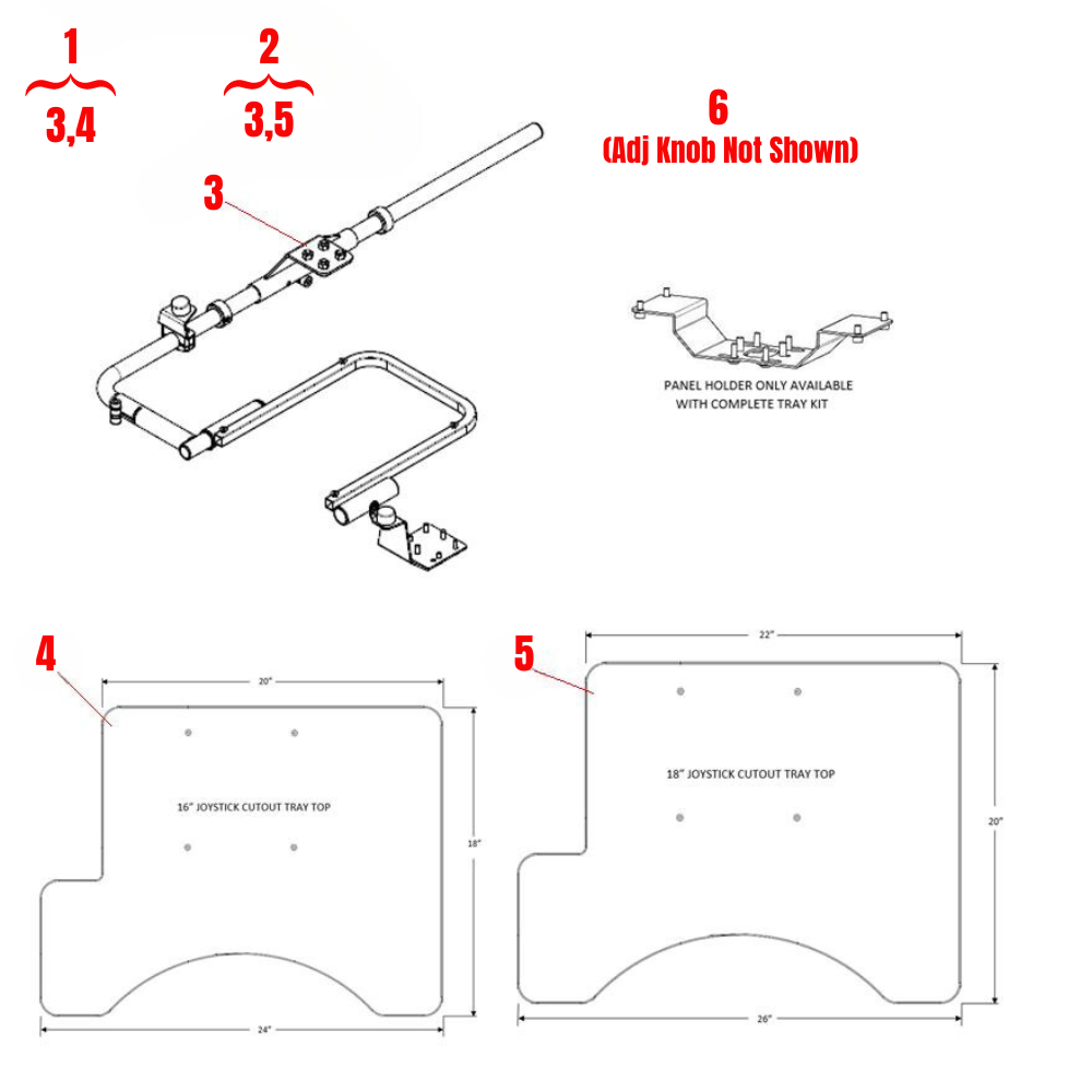 Corpus and Corpus 3G Joystick Cutout Tray