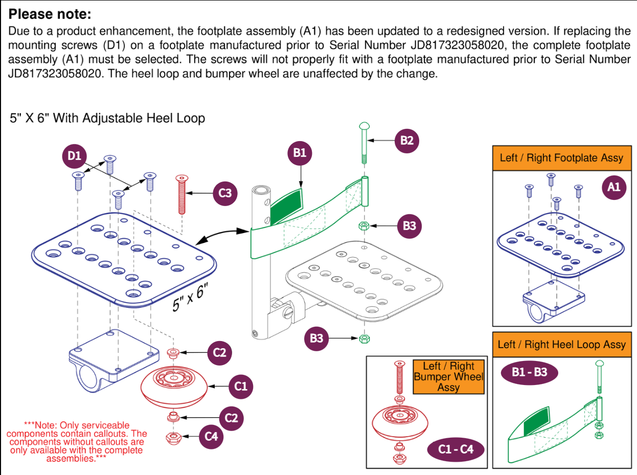Angle Adj Footplate,5"x6" Style#7 SWA Style#12 ELR