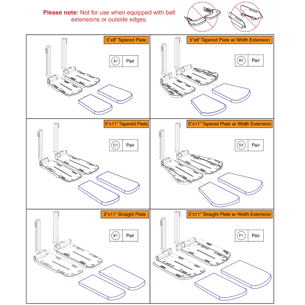 Stealth Footplate Covers Gen 2 AFP & Center Mount