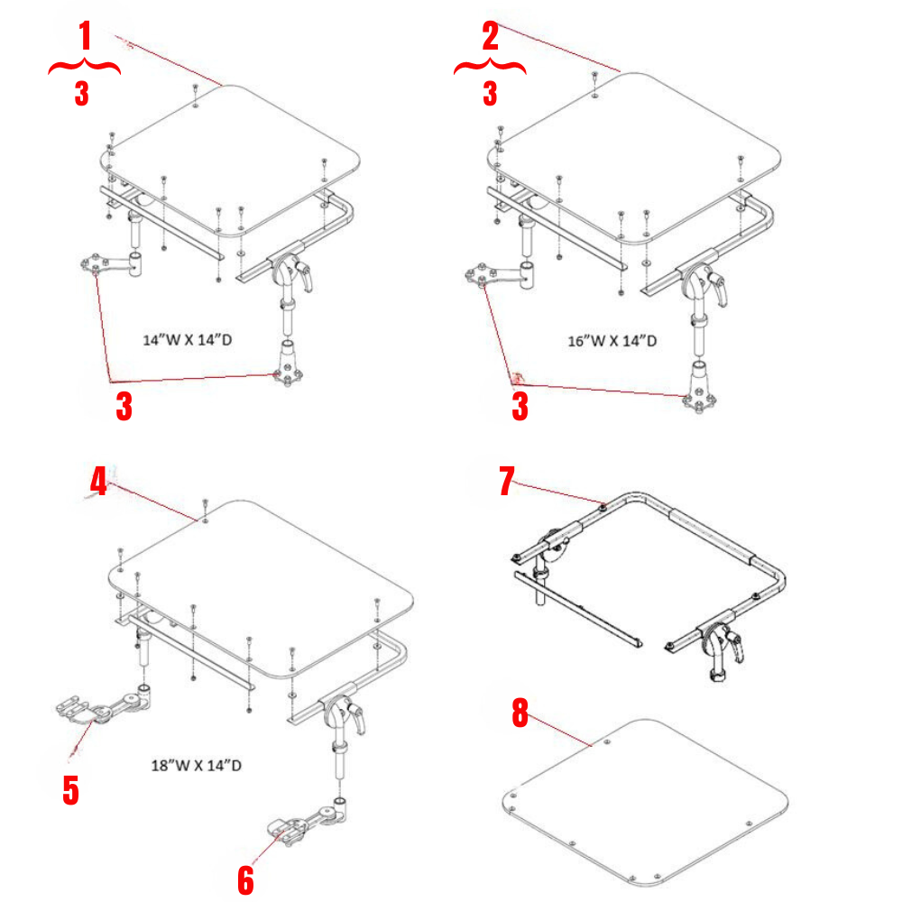 Corpus 3G Angle Adjustable Trays