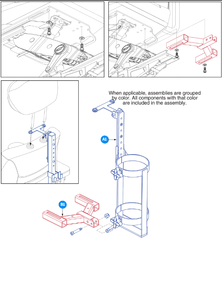 Oxygen Holder Assembly, Jazzy Air 2