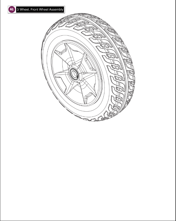 3Whl Front Wheel Assy