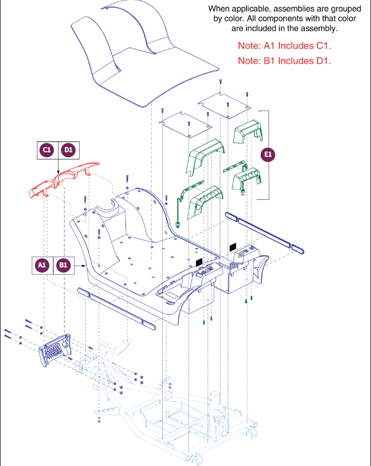 Main Shroud w/ Lighting Assy, VS S710DXW