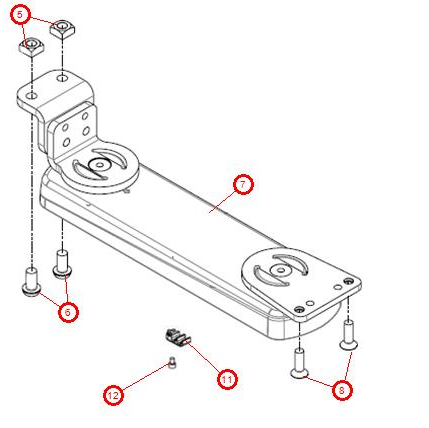 Slimline Retractable Joystick Mount schematics