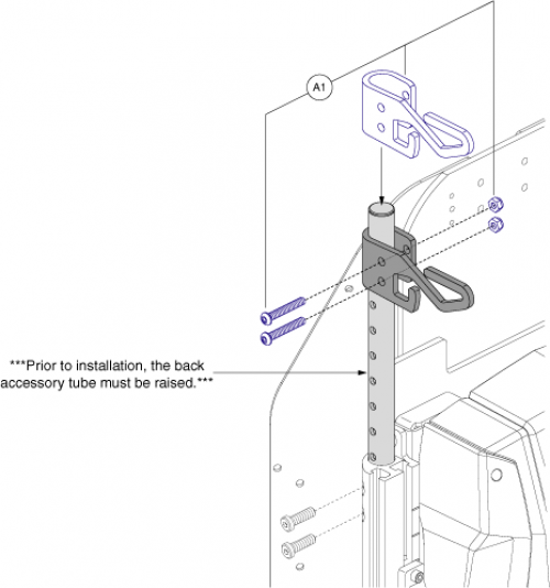 TRU-Balance 3 Personal Item Hook parts diagram