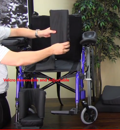 Lateral Support being put on a wheelchair