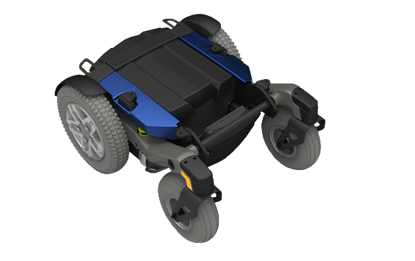 Rival Power Wheelchair base top view