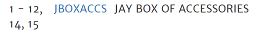 Jay Box of Accessories