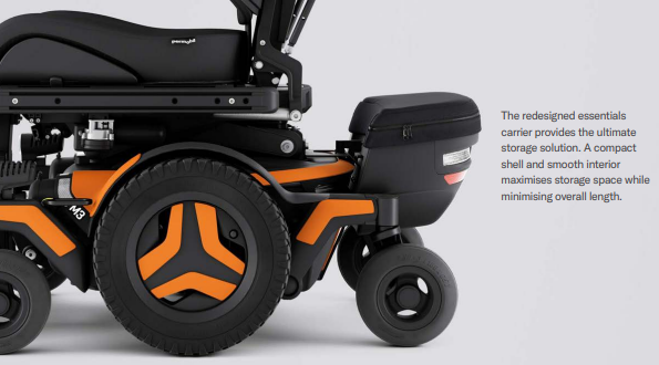 Permobil Essentials Carrier attached