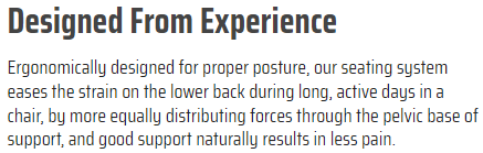 ADI Carbon Fiber Series Back Support description 1