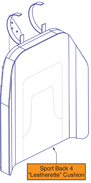 Sport Back 4 Wheelchair Back Cushion Diagram