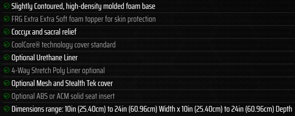 Zen Cushion specs 2