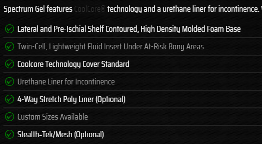 Spectrum Gel Features