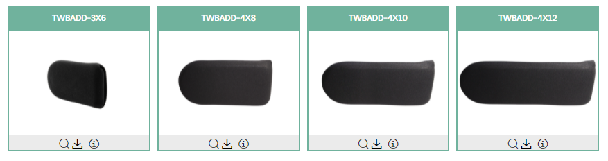 Stealth Pelvic/Thigh Support Pads different sizes