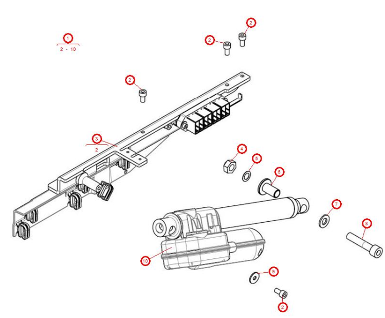 Legrest Actuator Schematics