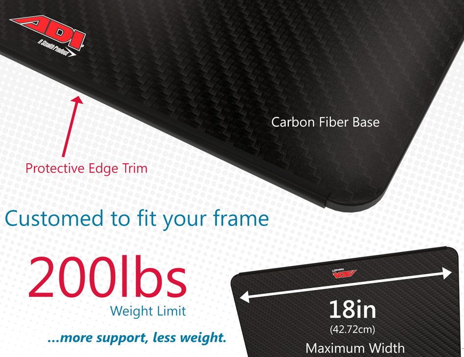 Adi Carbon Fiber Seat Base weight limit and width