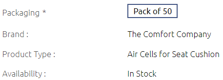 Vicair specs