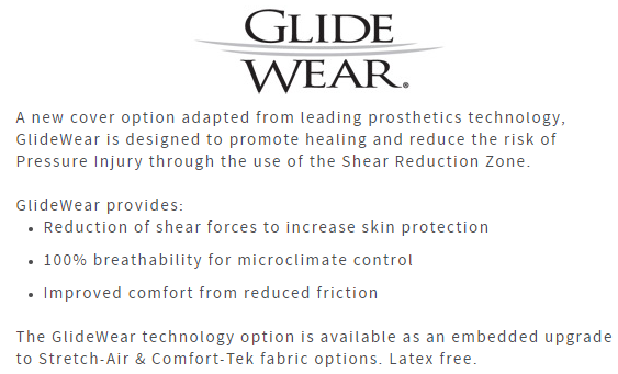 ATI Cushion Cover GlideWear features