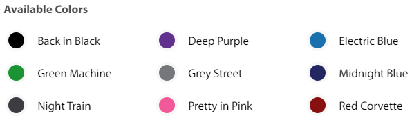 Q6 Edge HD available colors