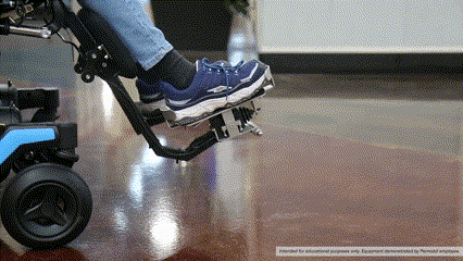 Permobil Foot Control, Proportional with Omni Display in motion