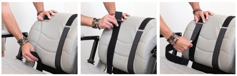 Standard Seatback mounting depicted