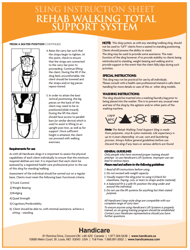 Total Support System Sling Instructions 2