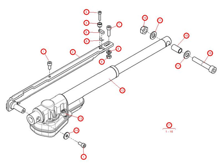 Recline Actuator schematics