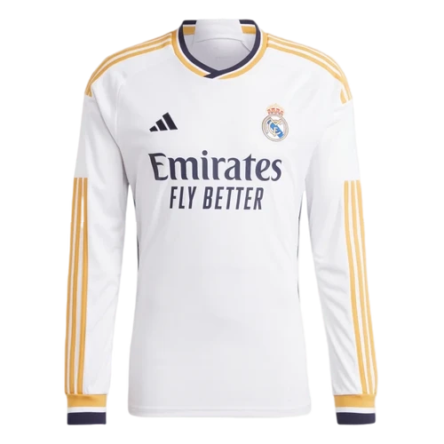 Real Madrid 23/24 Men's Home Long Sleeve Shirt