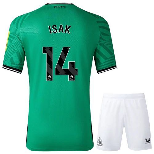 ISAK #14 Newcastle United 23/24 Kid's Away Shirt and Shorts - PL Font