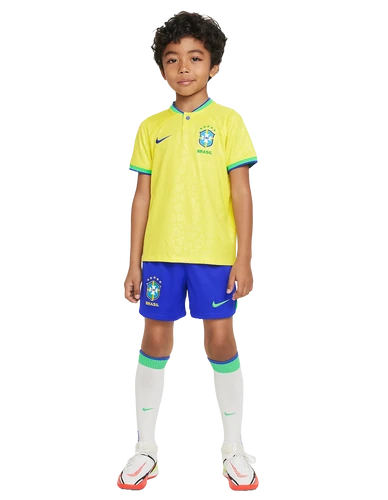 Brazil 2024 Kid's Home Shirt and Shorts