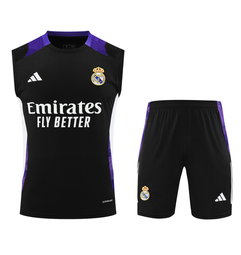 Real Madrid 24/25 Men's Black Training Tank Top